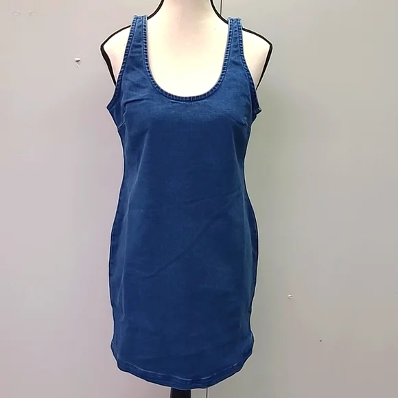 New look top denim midi dress